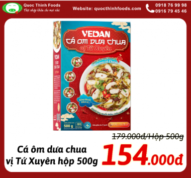 Cá ôm dưa chua vị Tứ Xuyên (VEDAN) - Hộp 500g