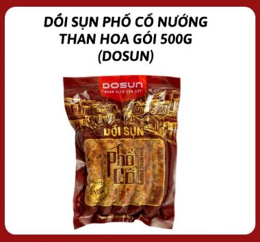 Dồi sụn phố cổ nướng than hoa gói 500gr (Dosun)