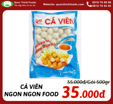 Cá viên Ngon Ngon Foods - Gói 500gr