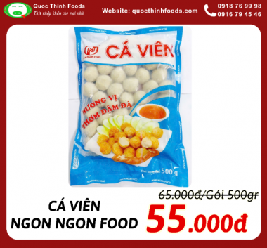 Cá viên Ngon Ngon Foods - Gói 500gr