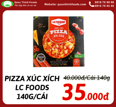 PIZZA XÚC XÍCH LC FOODS - 140GR/CÁI