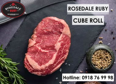 Đầu Thăn Ngoại Bò Úc không xương Rosedale Ruby - 150 ngày ăn ngũ cốc - 1 kg 