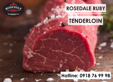 Phi Lê Bò Úc (Thăn nội) không xương Rosedale Ruby - 150 ngày ăn ngũ cốc - 1 Kg