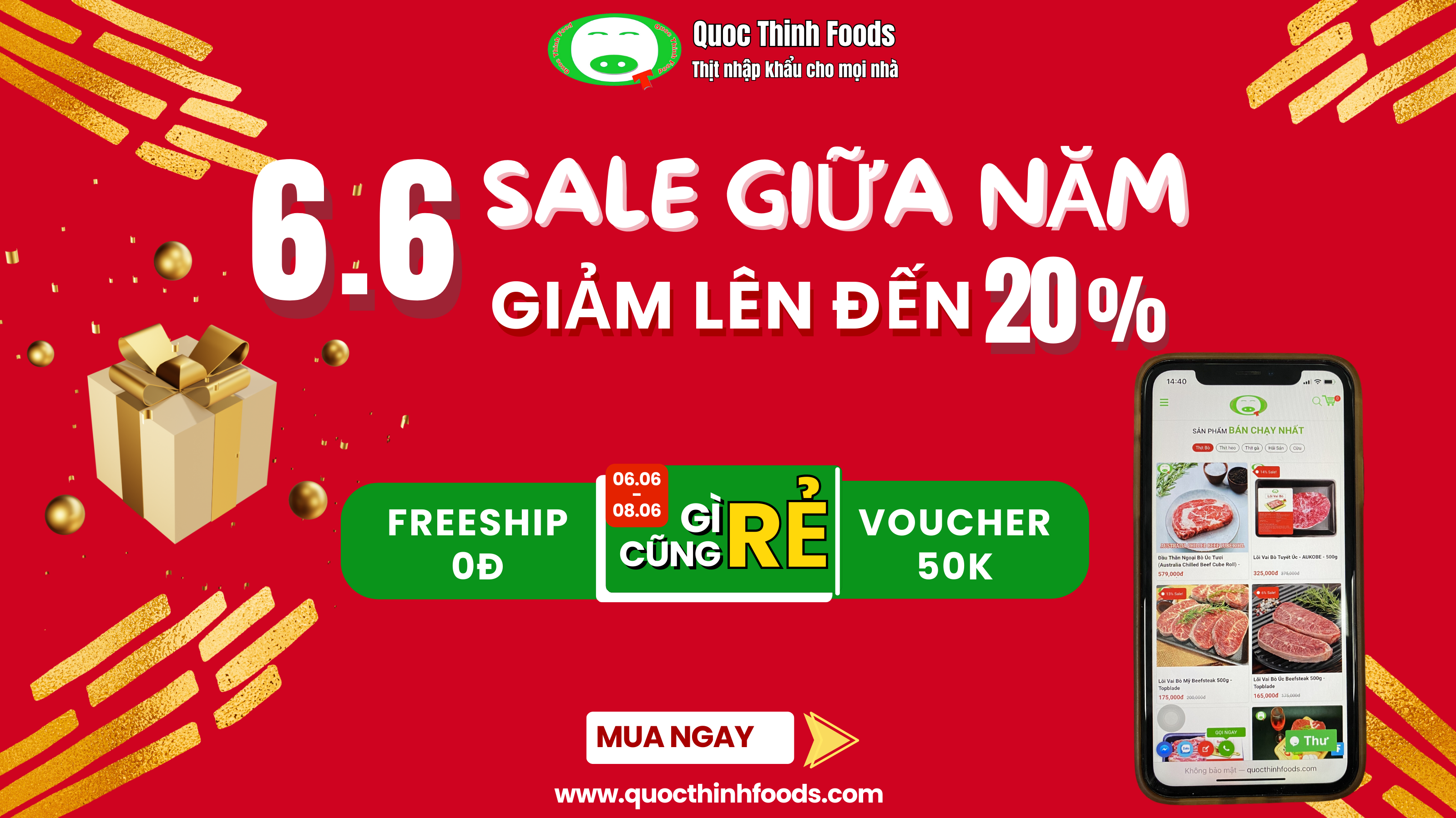 6.6 SALE GIỮA NĂM - GIẢM LÊN ĐẾN 20%