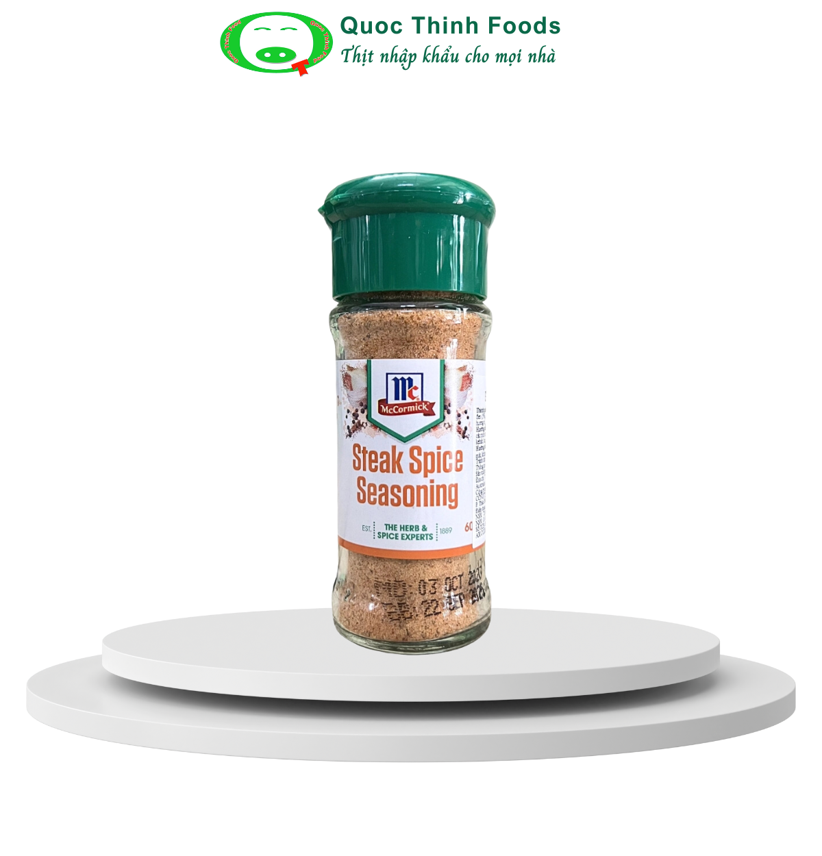 Steak Spice - Gia Vị Tẩm Ướp Bò Nướng McCormick 60g