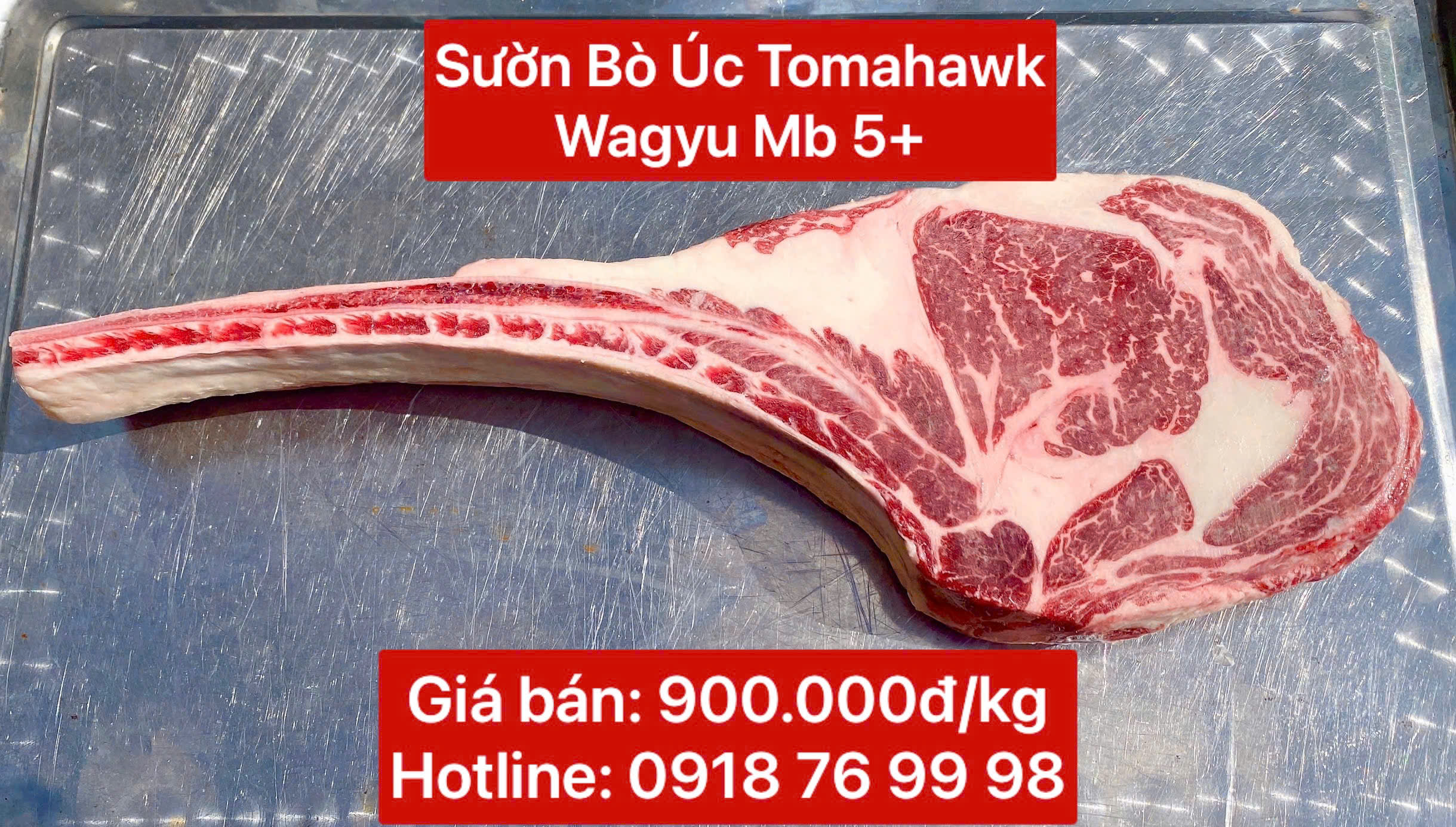 Sườn Bò Úc Tomahawk Wagyu Mb 5+